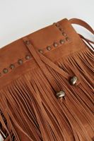 Bayan Kahverengi Püsküllü Çanta