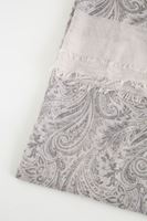 Bayan Krem Desenli İnce Şal