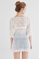 Bayan Sarı Bağcık Detaylı Örme Elbise