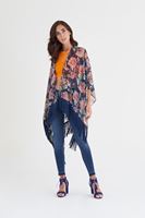 Bayan Turuncu Tül Detaylı Kısa Üst