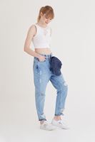 Bayan Beyaz Tül Detaylı Kısa Üst