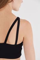 Bayan Siyah Çapraz Askı Detaylı Büstiyer