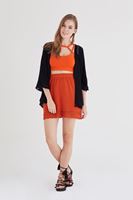 Bayan Turuncu Çapraz Askı Detaylı Büstiyer