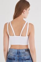 Bayan Beyaz Çapraz Askı Detaylı Büstiyer