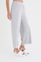 Bayan Gri Bol Pantolon