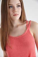 Bayan Pembe Askılı Croptop