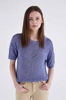 Bayan Mor Truvakar Kol Kısa Triko