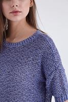 Bayan Mor Truvakar Kol Kısa Triko