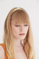 Bayan Sarı Lastikli Saç Bandı