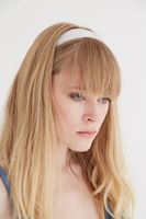 Bayan Krem Lastikli Saç Bandı