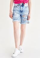 Bayan Mavi Denim Şort
