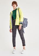 Bayan Gri Şerit Detaylı Bol Pantolon