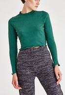 Bayan Gri Şerit Detaylı Bol Pantolon