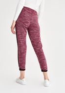 Bayan Mor Şerit Detaylı Bol Pantolon