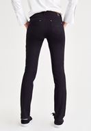 Bayan Siyah Orta Bel Dar Paça Slim Pantolon