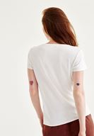 Bayan Krem Fırfır Detaylı Bluz