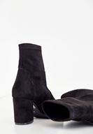 Bayan Siyah Topuklu Bilek Bot