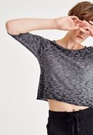 Bayan Füme Pamuk Tişört