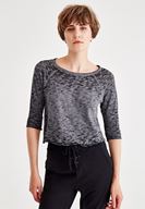 Bayan Füme Pamuk Tişört