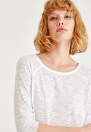 Bayan Beyaz Pamuk Tişört