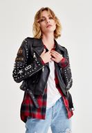 Bayan Çok Renkli Ekose Desenli Bol Gömlek