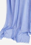 Bayan Mavi İp Detaylı Şal