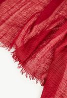 Bayan Bordo İp Detaylı Şal