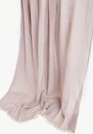 Bayan Krem İp Detaylı Şal