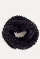 Bayan Siyah Tüylü Boyunluk