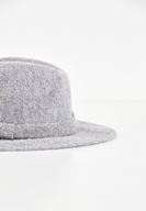 Bayan Gri Kurdele Detaylı Şapka