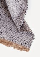 Bayan Gri Çift Taraflı Şal