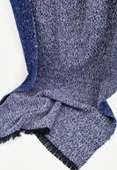 Bayan Lacivert Çift Taraflı Şal