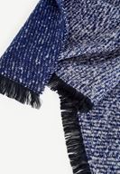 Bayan Lacivert Çift Taraflı Şal