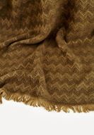 Bayan Çok Renkli Zigzag Desenli Püskül Detaylı Şal