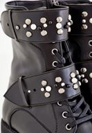 Bayan Siyah İnci Detaylı Postal