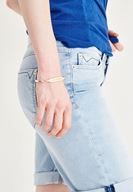 Bayan Mavi Denim Diz Üstü Şort