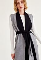 Bayan Çok Renkli Çift Taraflı Yelek