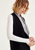 Bayan Çok Renkli Çift Taraflı Yelek