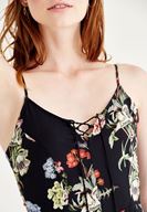 Bayan Çok Renkli Arkası Uzun Şort Tulum