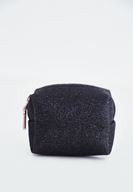 Bayan Siyah Simli Mini Cüzdan