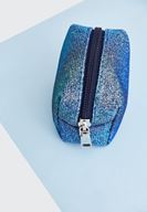 Bayan Mavi Simli Mini Cüzdan