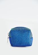 Bayan Mavi Simli Mini Cüzdan