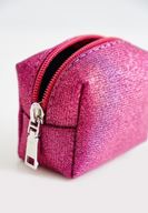 Bayan Pembe Simli Mini Cüzdan