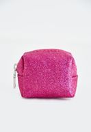 Bayan Pembe Simli Mini Cüzdan