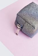 Bayan Gümüş Simli Mini Cüzdan