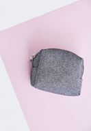 Bayan Gümüş Simli Mini Cüzdan