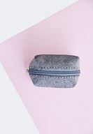 Bayan Gümüş Simli Mini Cüzdan