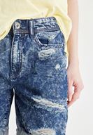 Bayan Mavi Jean Şort