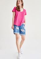 Bayan Mavi Jean Şort