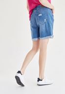 Bayan Mavi Jean Şort